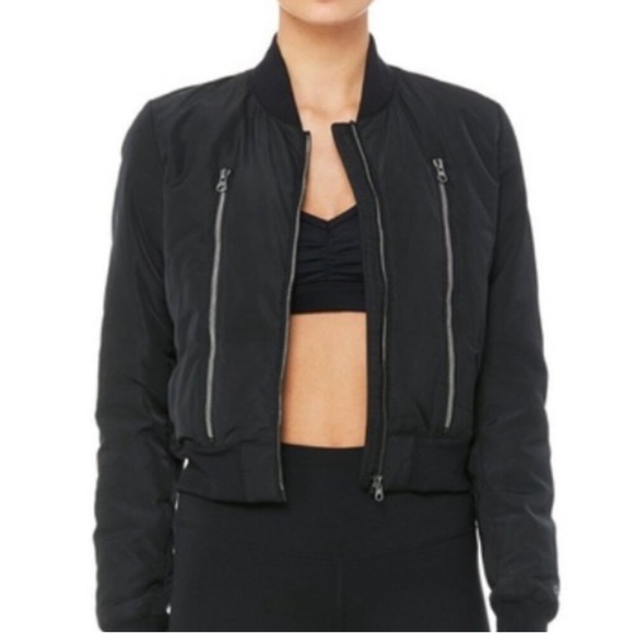 Alo Yoga Off Duty Down Bomber Jacket - Picture 1 of 7